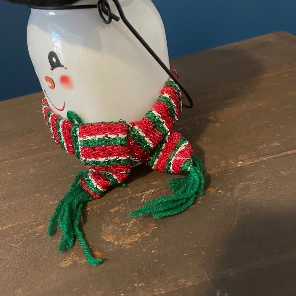Mason jar snowman